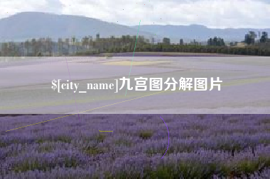 泰兴九宫图分解图片