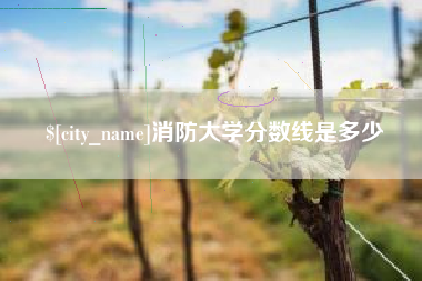 泰兴消防大学分数线是多少
