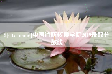 泰兴中国消防救援学院2019录取分数线