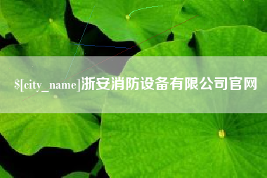 泰兴浙安消防设备有限公司官网