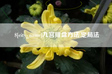 泰兴九宫排盘方法,定局法