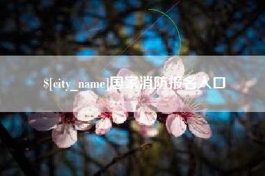 泰兴国家消防报名入口