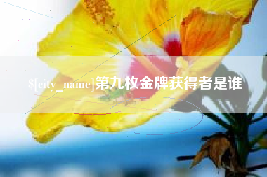 泰兴第九枚金牌获得者是谁