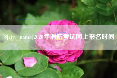 泰兴2020年消防考试网上报名时间