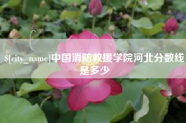泰兴中国消防救援学院河北分数线是多少