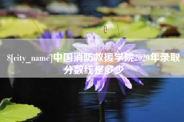 泰兴中国消防救援学院2020年录取分数线是多少