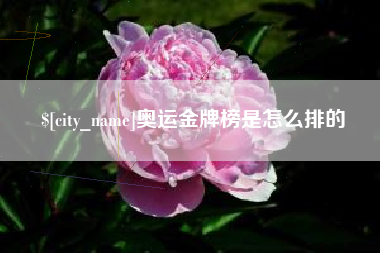 泰兴奥运金牌榜是怎么排的