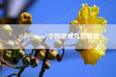 泰兴中国地域九宫版图
