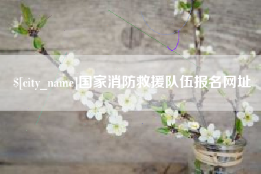 泰兴国家消防救援队伍报名网址