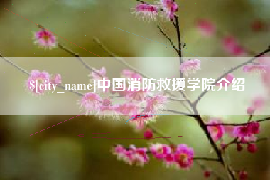 泰兴中国消防救援学院介绍