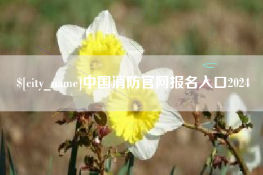 泰兴中国消防官网报名入口2024