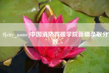泰兴中国消防救援学院新疆录取分数