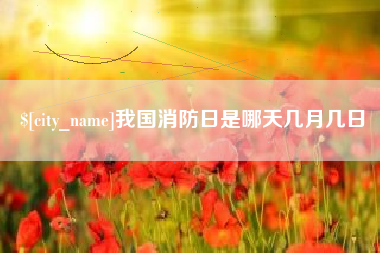 泰兴我国消防日是哪天几月几日