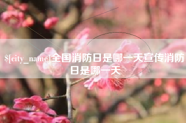 泰兴全国消防日是哪一天宣传消防日是哪一天