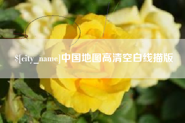 泰兴中国地图高清空白线描版