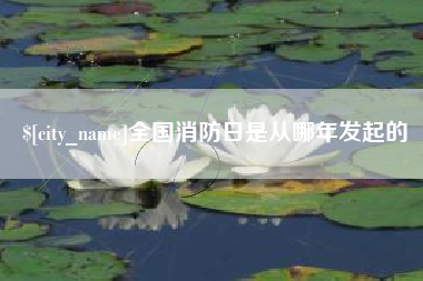 泰兴全国消防日是从哪年发起的