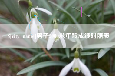 泰兴男子5000米年龄成绩对照表