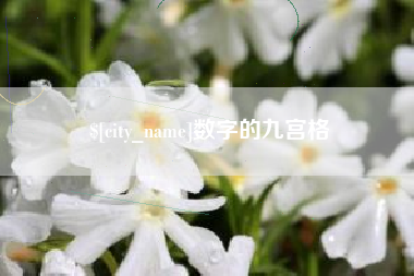 泰兴数字的九宫格