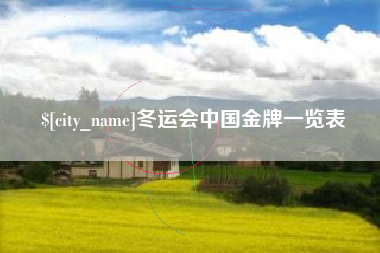 泰兴冬运会中国金牌一览表