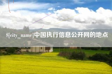 泰兴中国执行信息公开网的地点