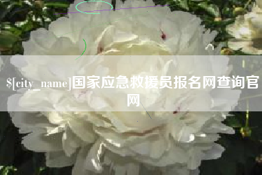 泰兴国家应急救援员报名网查询官网