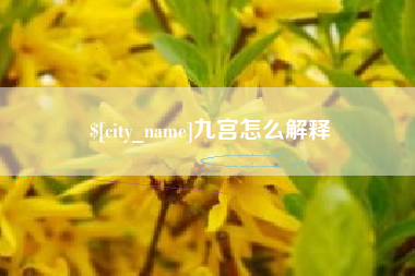 泰兴九宫怎么解释