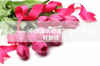 泰兴中国消防救援学院2021年招生分数线
