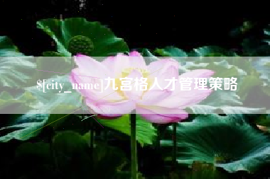 泰兴九宫格人才管理策略