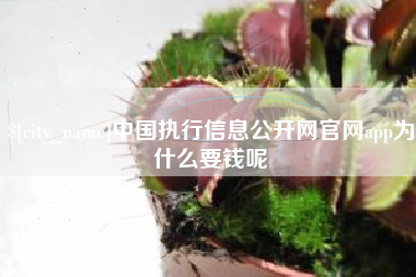 泰兴中国执行信息公开网官网app为什么要钱呢