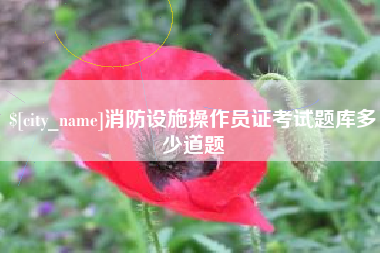 泰兴消防设施操作员证考试题库多少道题