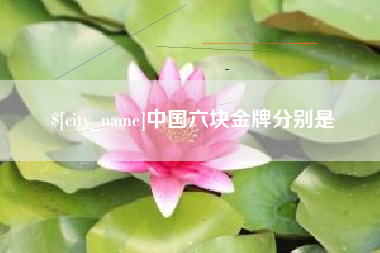 泰兴中国六块金牌分别是